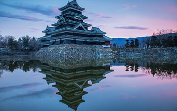 Japanese castle , Matsumoto Castle, Architectural beauty, Striking visuals HD wallpaper