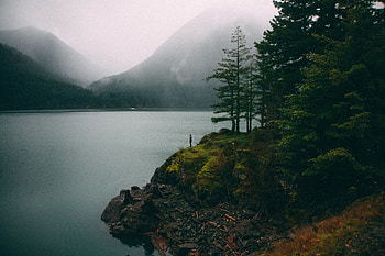 Lake, sky, nature, water HD wallpaper
