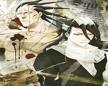 Kuchiki, Kenpachi, zaraki, bleach, anime, kenpachi, byakuya, kuchiki HD wallpaper