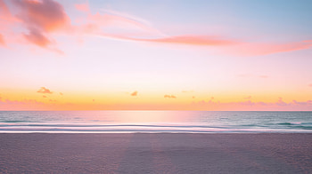 Beautiful Calm Relaxing Sunset At Beach, relaxing, beach, sunset, nature HD wallpaper