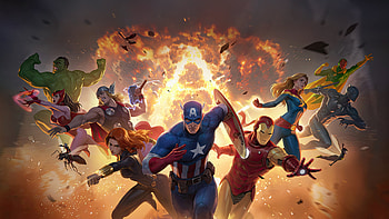 Avengers Heroes, avengers, iron-man, thor, captain-marvel, black-panther, hulk, scarlet-witch, black-widow, superheroes, artwork, art HD wallpaper