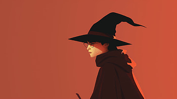 Harry Potter Wizard Silhouette -, Harry Potter, wizard HD wallpaper