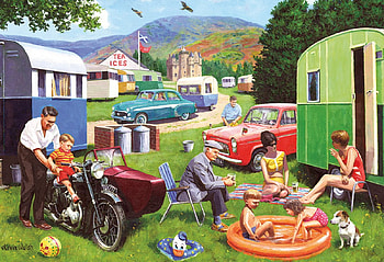 Trailer Park Life, fantasy, kid pool, trailers, cars HD wallpaper