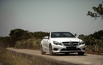 Cars, Car, Front View, Cabriolet, Mercedes, Mercedes Benz E 200 HD wallpaper