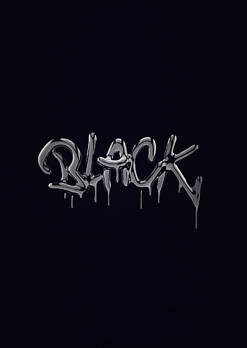 Black, typography, art HD phone wallpaper
