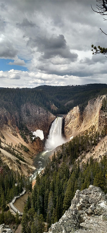 Yellowstone National Park, , Spectacular nature, Mobile backgrounds HD phone wallpaper