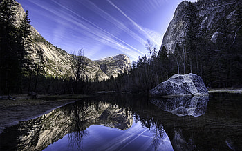Landscape, Rivers, Mountains HD wallpaper