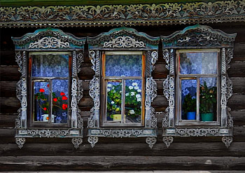 WINDOW FLOWERS, decorative, widows, flowers, design HD wallpaper