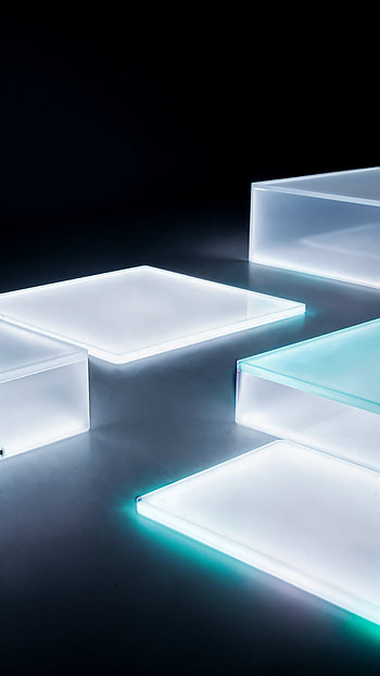 Clean Lucent Blocks — Sleek , Light, Abstract HD phone wallpaper
