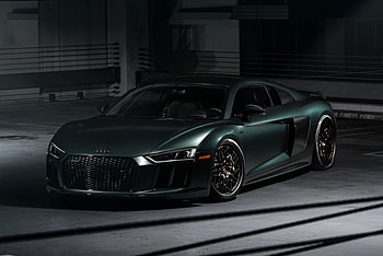 Basement, dark green, Audi R8 HD wallpaper