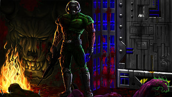 Doom 2017 HD wallpaper