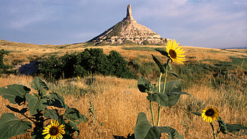 Historic National Chimney Rock, Scenic HD wallpaper