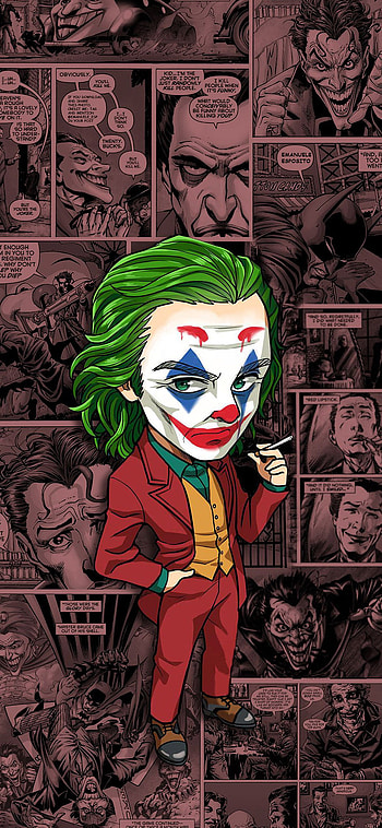 JOKEr, red, green HD phone wallpaper