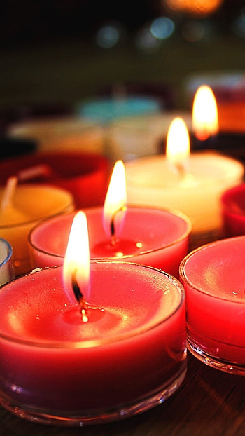 Candle, Red Candles HD phone wallpaper