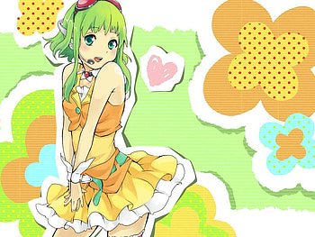 Gumi, cute, vocaloid, heads HD wallpaper