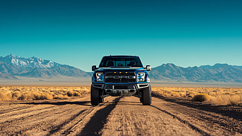 Ford Raptor, desert, road, Ford HD wallpaper