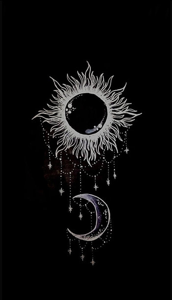 Sun and moon, electric blue, flash graphy HD phone wallpaper