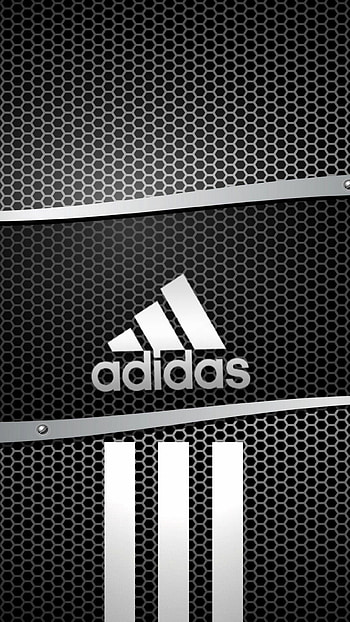 Black Adidas logo HD phone wallpaper