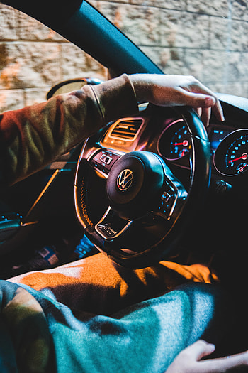 Volkswagen, Cars, Hand, Car, Machine, Steering Wheel, Rudder, Salon HD phone wallpaper