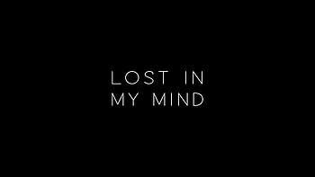 Lost In My Mind , typography, dark, black HD wallpaper
