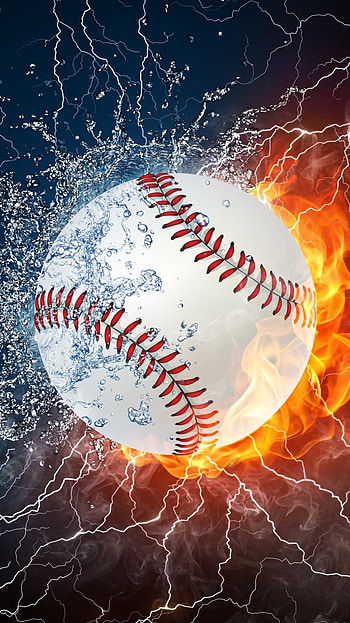 Inferno Fastball / Lightning Strike Baseball / Blaze & Splash, Sports HD phone wallpaper