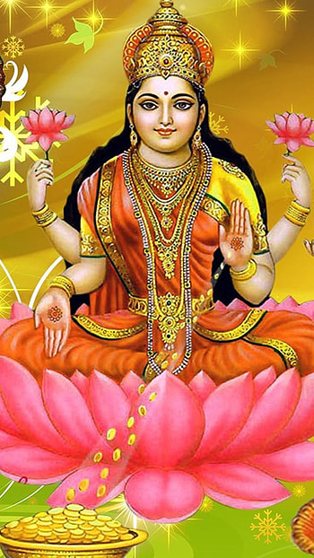 Laxmi Ganesh, Laxmi Devi, Lotus HD phone wallpaper
