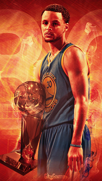 Curry, Fire Theme, Background HD phone wallpaper