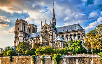 South faсade, Notre-Dame Cathedral HD wallpaper