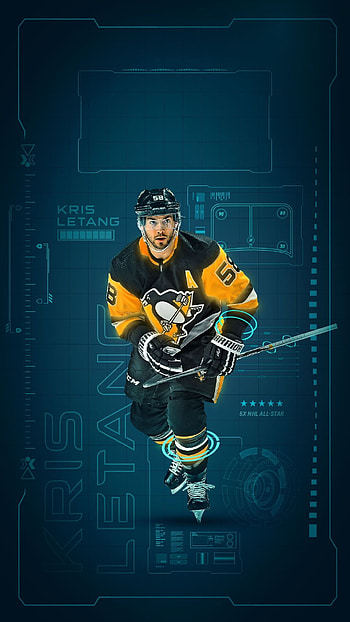 Kris Letang, by Ethan Tremblay, Hockey player HD phone wallpaper