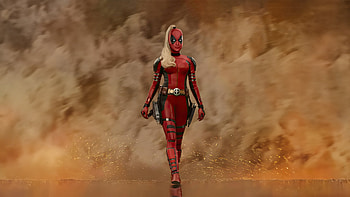 Lady Deadpool In Deadpool And Wolverine, deadpool-and-wolverine, deadpool-3, lady-deadpool, superheroes, artwork, digital-art, deadpool-corps HD wallpaper