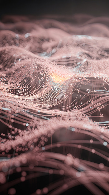 Blush Wave Pink Halo Drift Roselight Flow Soft Pink Currents Dreamy Blush Waves, Abstract, Network HD phone wallpaper