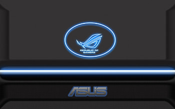 asus, blue, neon, didis HD wallpaper
