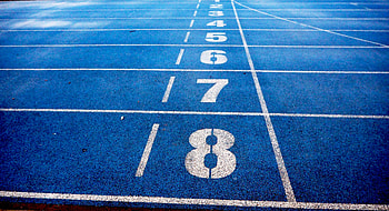 Running Track Numbers, running-track, track, running, sports, blue HD wallpaper