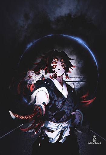 Kokushibou, art, flash graphy HD phone wallpaper