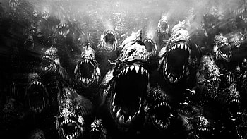 amazon brunch, gothic, fish, nature, dark HD wallpaper