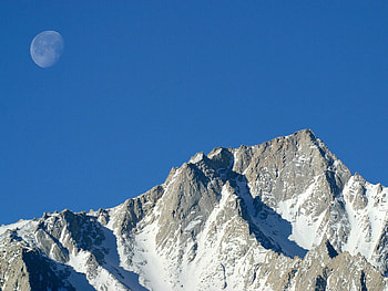 Nature, Mountains, Snow, Rocks, Vertex, Top HD wallpaper