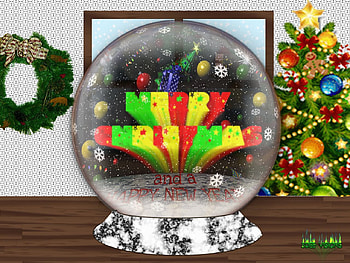 Christmas Snowglobe 001c, snowglobe, tree, xmas, snowflake, globe, snow, lights, christmas, decorations, glass, space, ice, wreath HD wallpaper