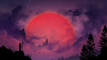 Dracula Castle Illustration Fantasy, fantasy-girls, dracula, artist, artwork, digital-art, deviantart HD wallpaper