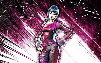 Brilliant Striker, grunge art, Fortnite Battle Royale, Fortnite characters, purple abstract rays, Brilliant Striker Skin, Fortnite, Brilliant Striker Fortnite HD wallpaper