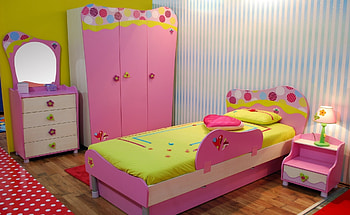 Children, Interior, Miscellanea, Miscellaneous, Design, Lamp, Room, Pillow, Bed, Mirror, Nursery HD wallpaper