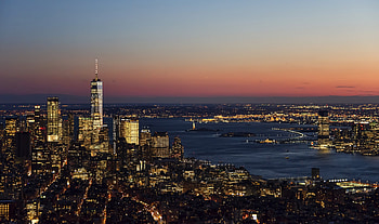 City, night, buildings, sky, new york HD wallpaper
