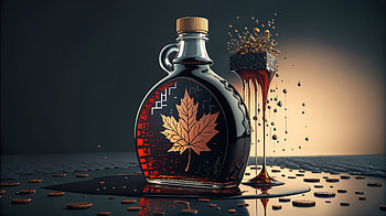 maple syrup, bottle, food graphy, decorative HD wallpaper