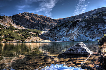 Landscape, Nature, Sky, Mountains, Lake HD wallpaper