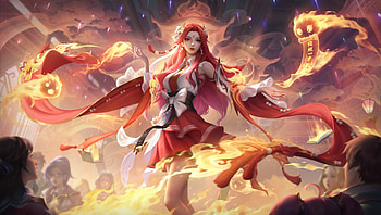 Redhead woman, game character, Honor of Kings HD wallpaper