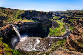 River, Nature, Waterfalls, Landscape, Waterfall, , Palouse Falls, Canyon HD wallpaper