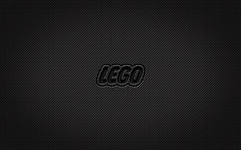 LEGO carbon logo, , grunge art, carbon background, creative, LEGO black logo, brands, LEGO logo, LEGO HD wallpaper