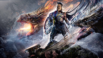 Fantasy, Warrior, Armor, Dragon, Shield HD wallpaper