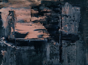 Abstract expressionist painting with dark and moody texture on canvas. HD wallpaper
