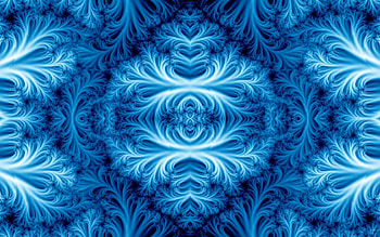 Fractal, winter, blue, abstract, bright, texture, luminos HD wallpaper