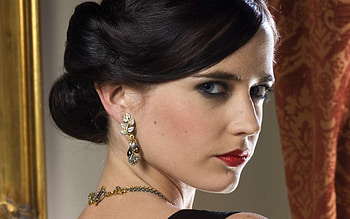 Eva Green's backgrounds, Stunning visuals, Impressive presence, Mesmerizing beauty HD wallpaper